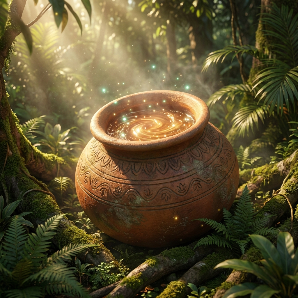 Golden Elixir in a pot